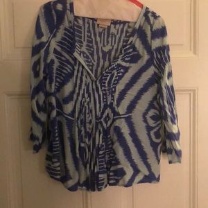 Turquoise blouse size 4